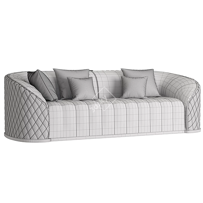 Elegant Pierre Sofa: Stylish and Spacious 3D model image 9