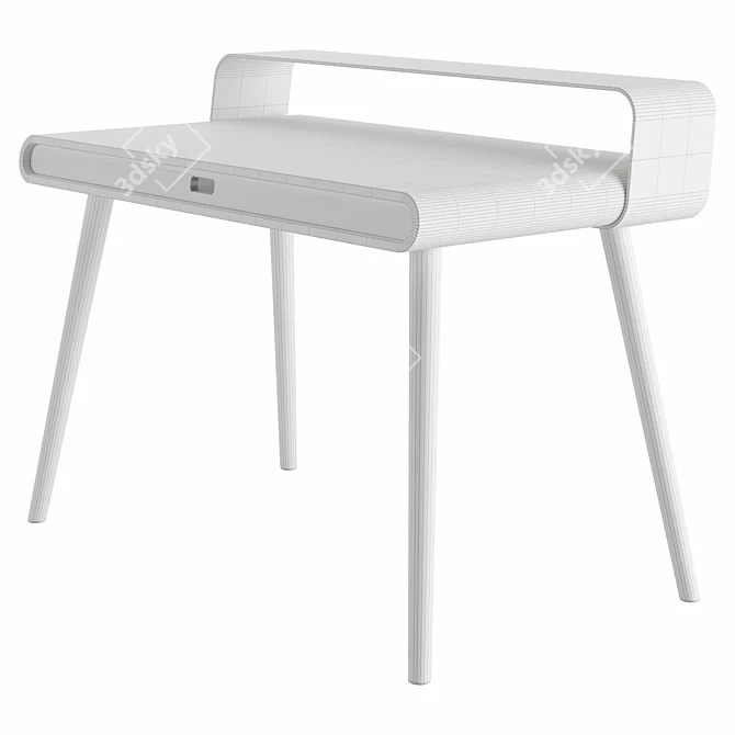 Sleek Loop Desk: Modern Design 3D model image 3