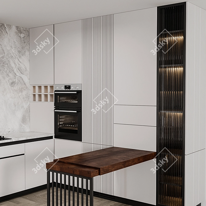 Modern Kitchen 2015 3D model image 3