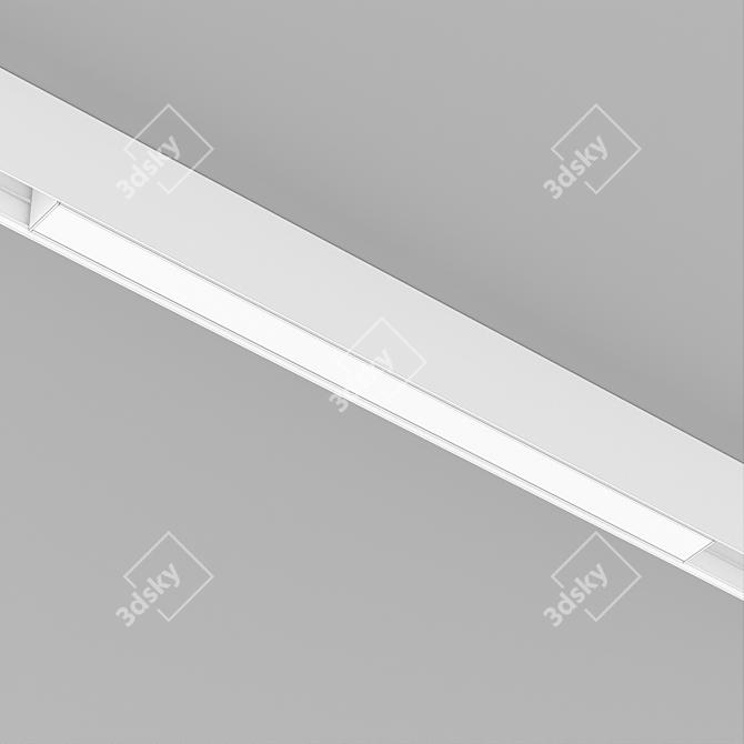 Lamp MAG-FLAT-45-L605-18W: Quality Lighting for Magnetic Track Systems (45mm Width) 3D model image 3