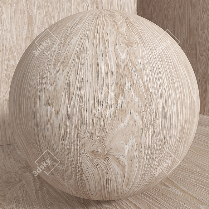 Seamless Walnut Wood Box Set 3D model image 4