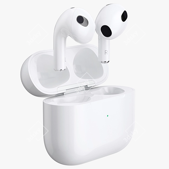 Wireless Freedom: Apple AirPods 3 3D model image 3