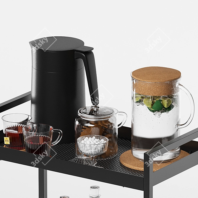 Ikea Kitchen Rolling Storage 3 3D model image 2