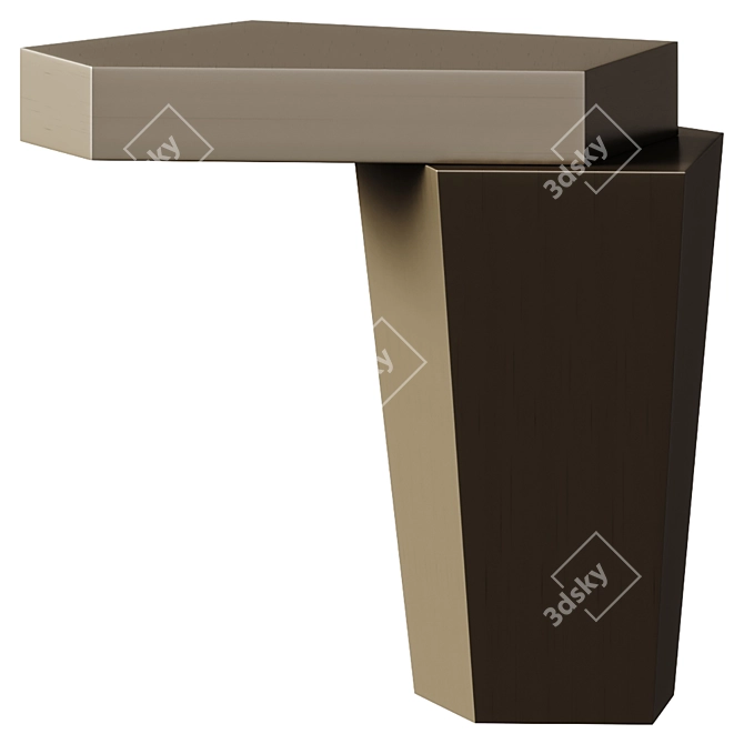 Brushed Brass Eichholtz Coffee Table 3D model image 1