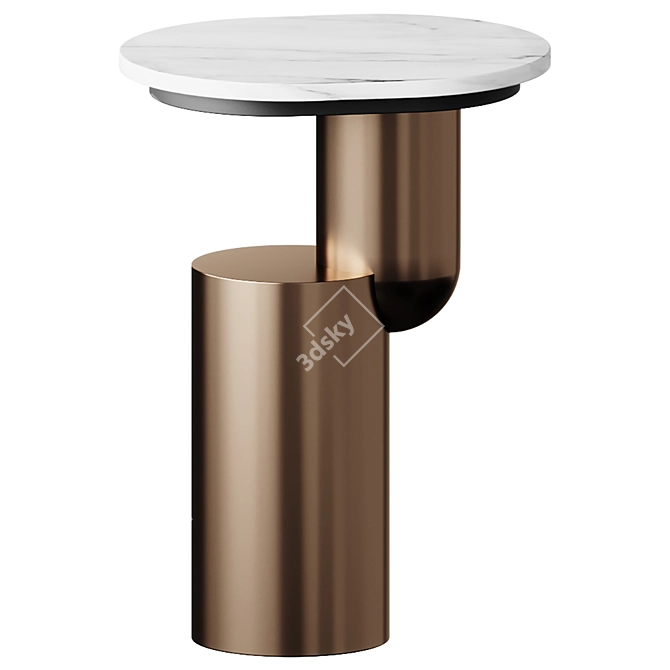 Eichholtz Tosca Side Table: Sleek and Elegant 3D model image 1