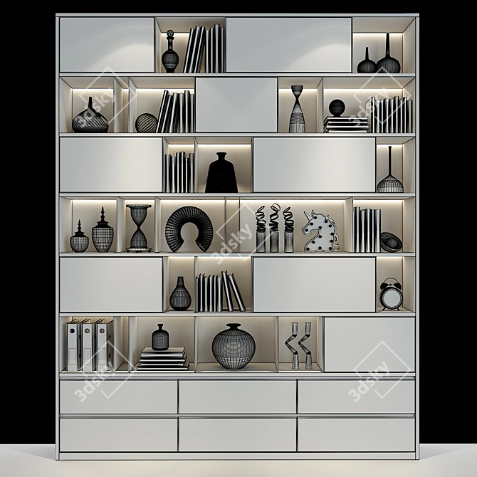 Modern Cabinet Furniture | Adjustable Wardrobe 3D model image 2