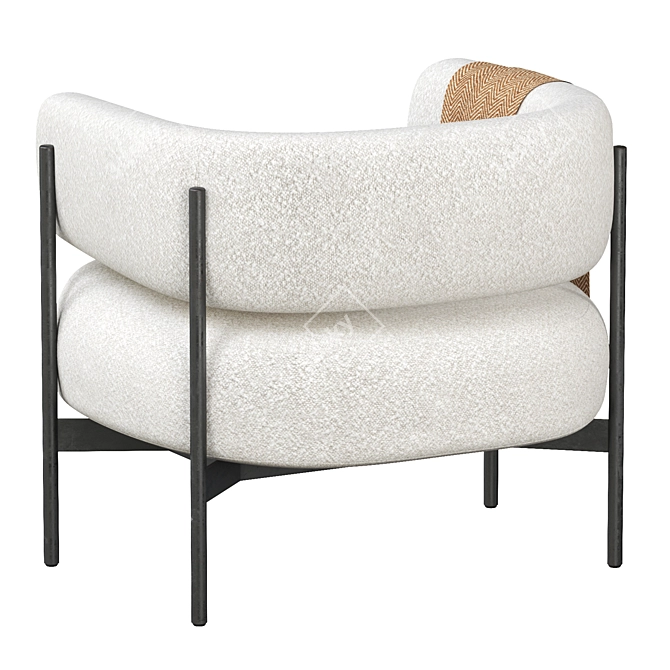 Cosmo CINI Armchair: Modern Elegance 3D model image 9