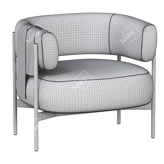 Cosmo CINI Armchair: Modern Elegance 3D model image 11