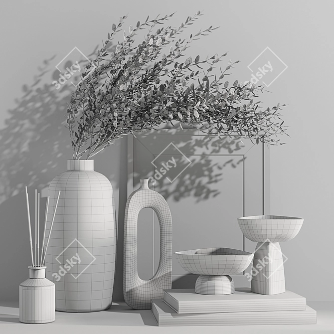 Elegant Decor Set 3D model image 4