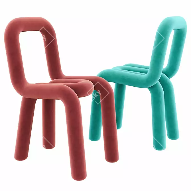 Modern Mustache Bold Chair 3D model image 1