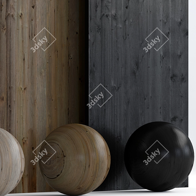 11 Wood with Triple Material 3D model image 5