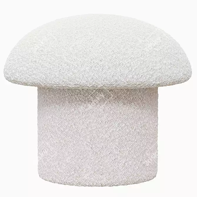 Mignon Mushroom Upholstered Stool 3D model image 1