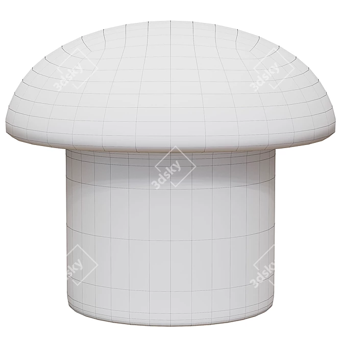 Mignon Mushroom Upholstered Stool 3D model image 4