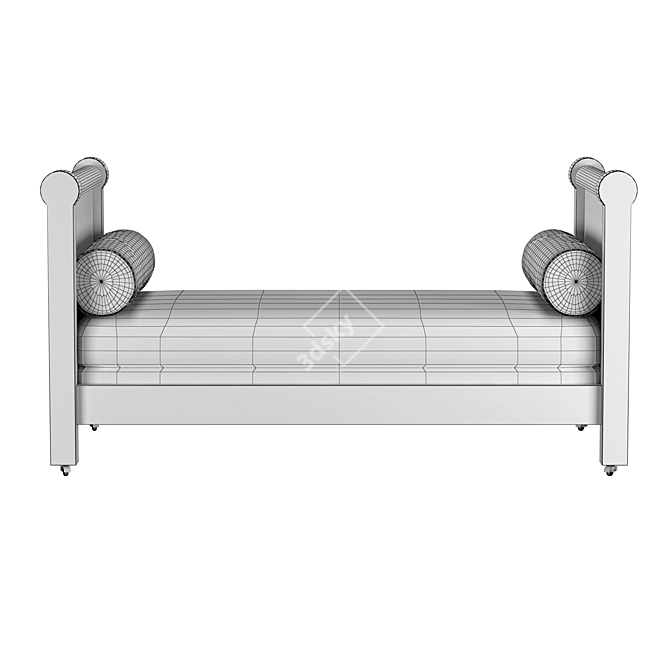 Modern Daybed S-020 LOBBY: Stylish and Versatile Design 3D model image 5