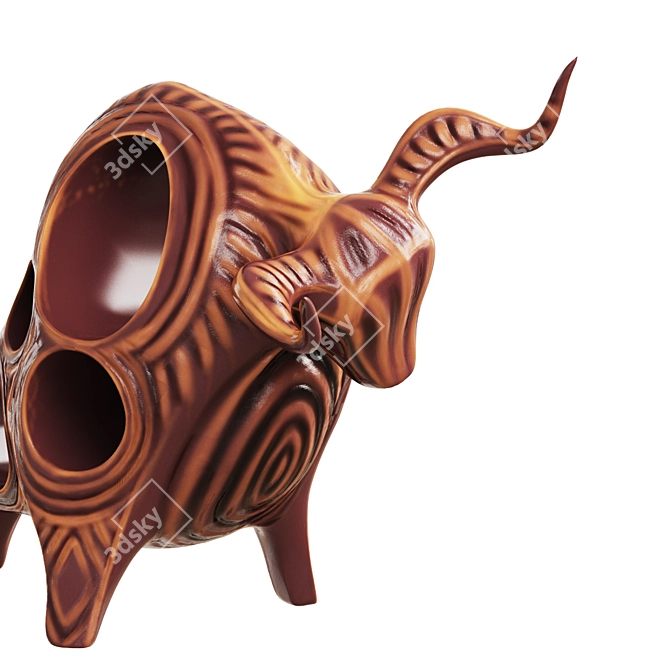 Elegant Bull Figurine: Exquisite Decor for Your Home 3D model image 5