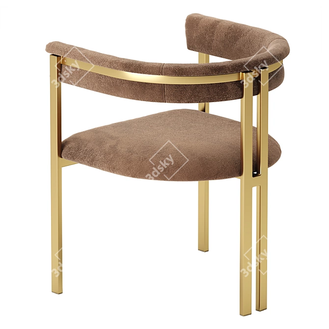 Vintage Paris Chair: Elegant and Comfortable 3D model image 2