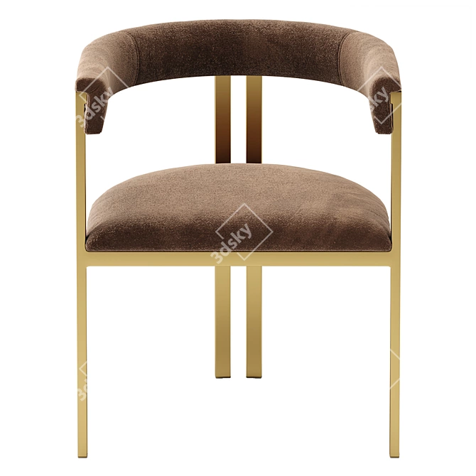 Vintage Paris Chair: Elegant and Comfortable 3D model image 3