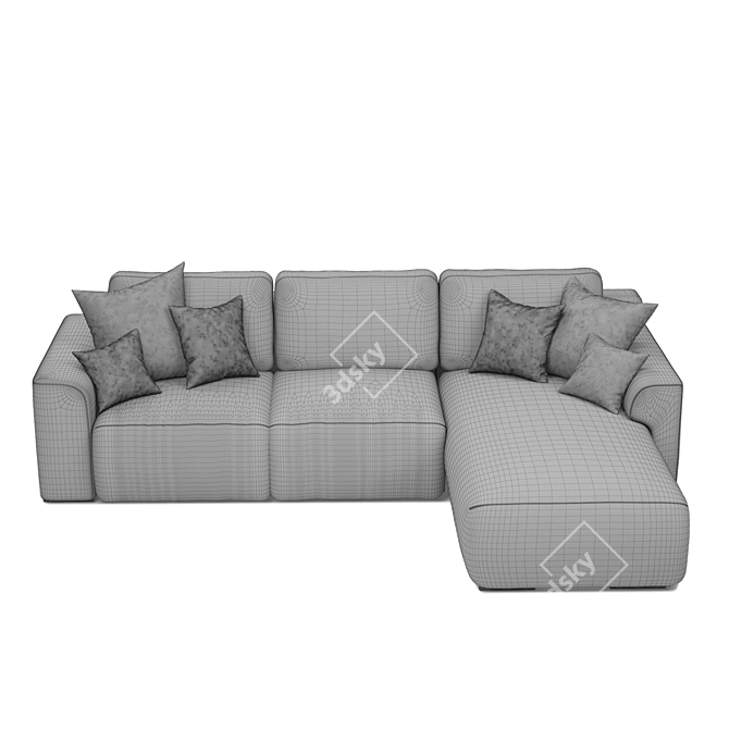 Modern Gusto Corner Sofa - Superb Design & Comfort 3D model image 6