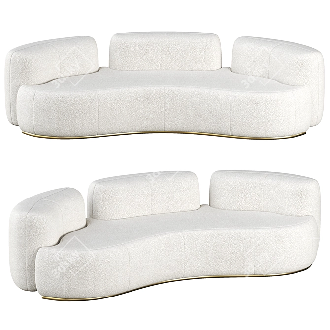 TATEYAMA XL Sofa: Modern Elegance 3D model image 1