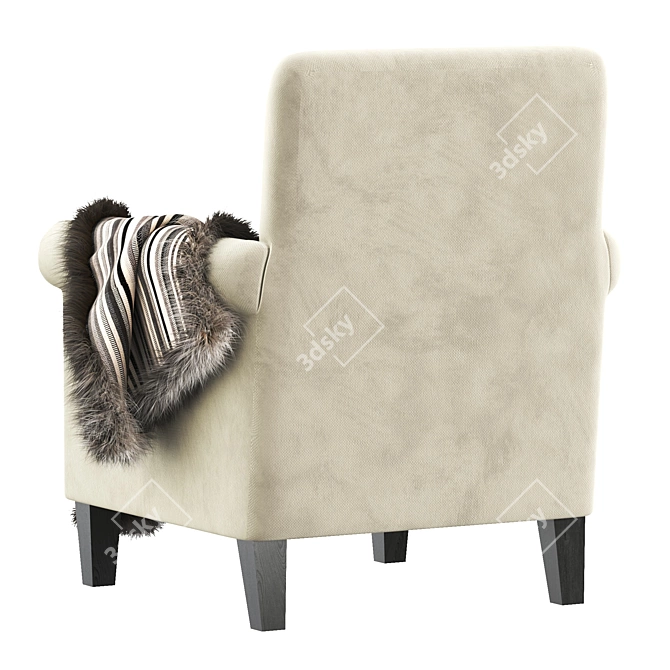 Sleek McGuire Arm Chair 3D model image 5