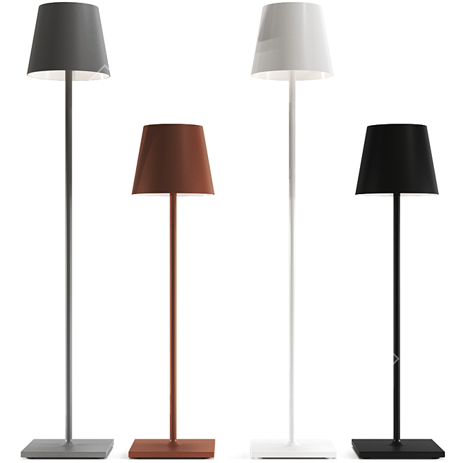 Zafferano Poldina Pro Floor Lamp 3D model image 1