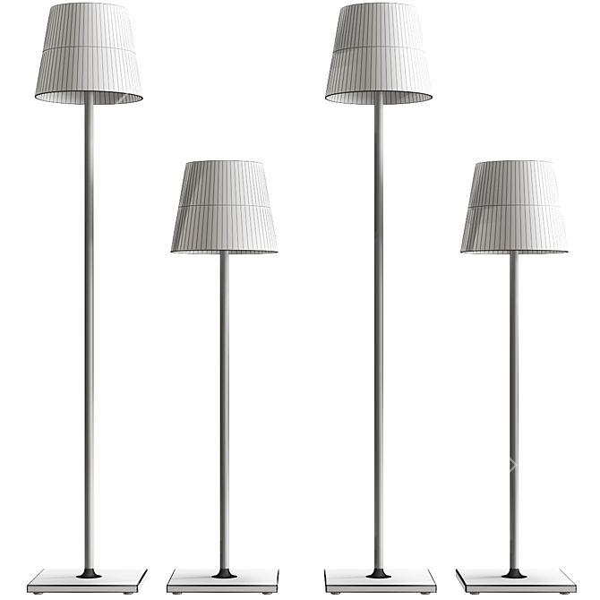 Zafferano Poldina Pro Floor Lamp 3D model image 2