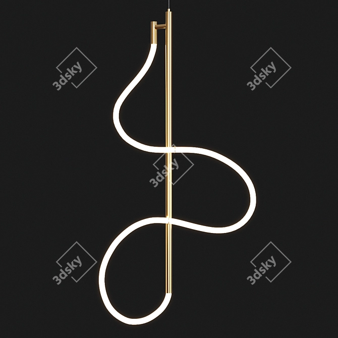 Elevate: Designer Floor Lamp 3D model image 1