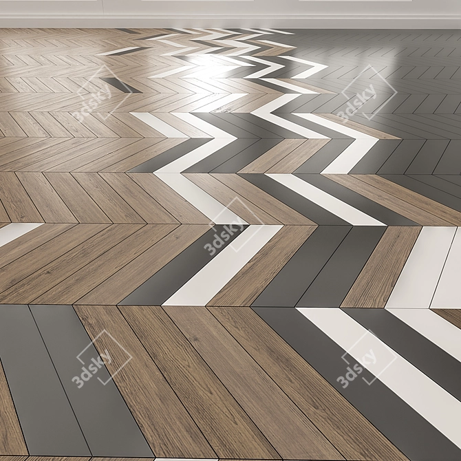 ParquetTile: The Perfect Flooring Solution 3D model image 3