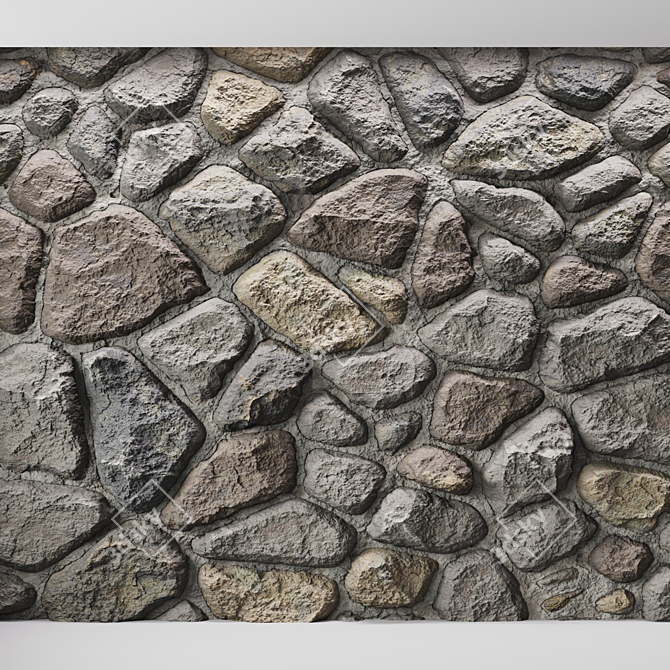 Seamless Stone Texture | PBR Material 3D model image 5