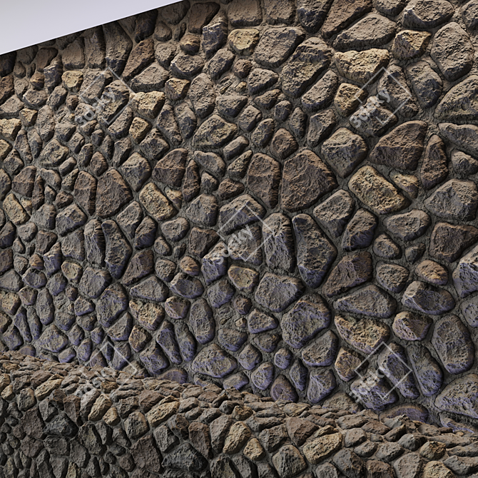 Seamless Stone Texture | PBR Material 3D model image 10