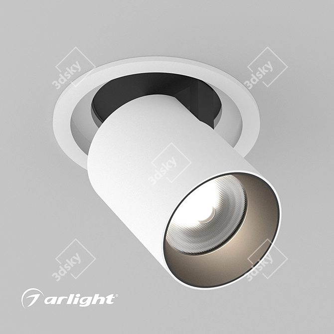 Title: Rotating Accent Lamp, 10W 3D model image 1