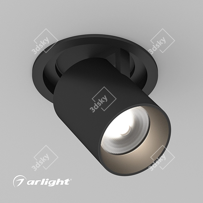 Title: Rotating Accent Lamp, 10W 3D model image 2