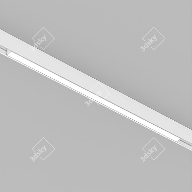 Modern Magnetic Track Lamp 3D model image 3