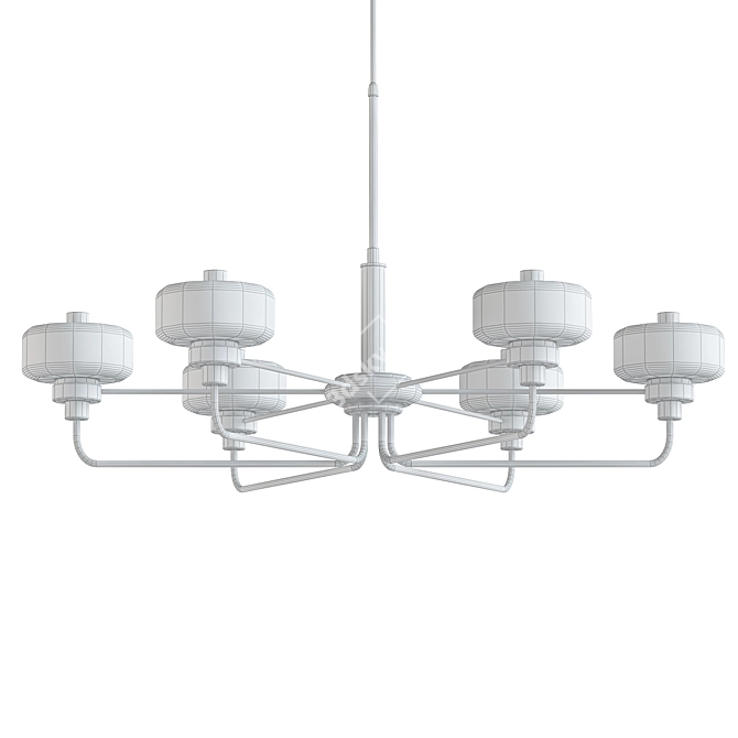 Elegant Nola Pendant: V-Ray 3D Pendant 3D model image 2