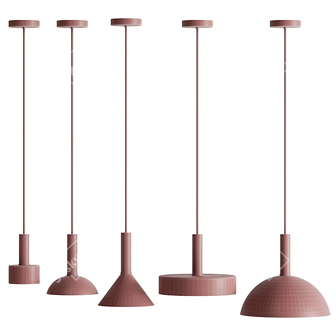 Ferm Living Socket Pendant Collection 3D model image 7