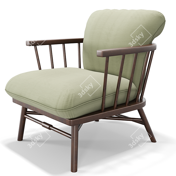 Sophisticate Lounge Chair 3D model image 1