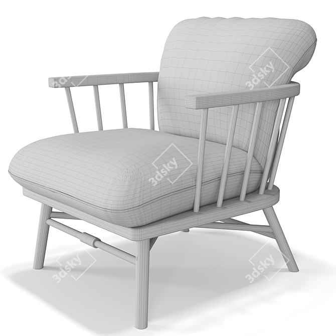 Sophisticate Lounge Chair 3D model image 4