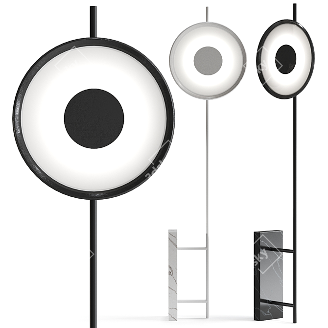 Modern Elegance Floor Lamp 3D model image 1