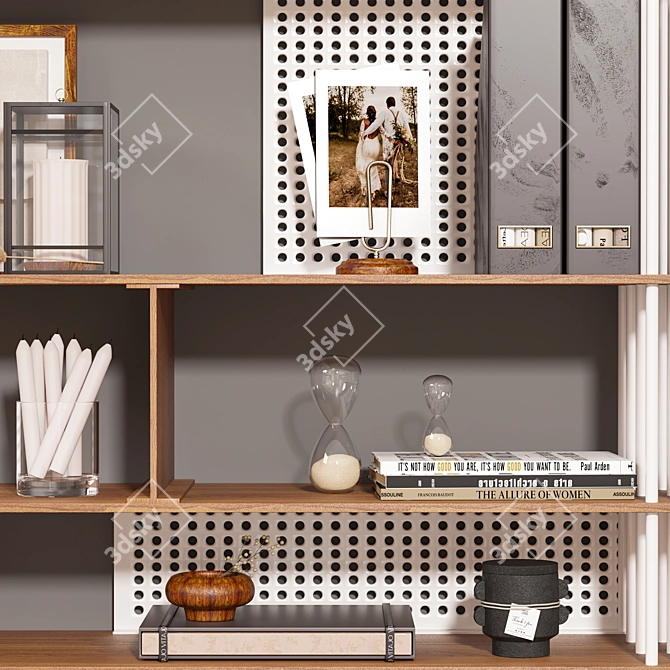 Sophisticated Interior Decorative 3D Model 3D model image 3