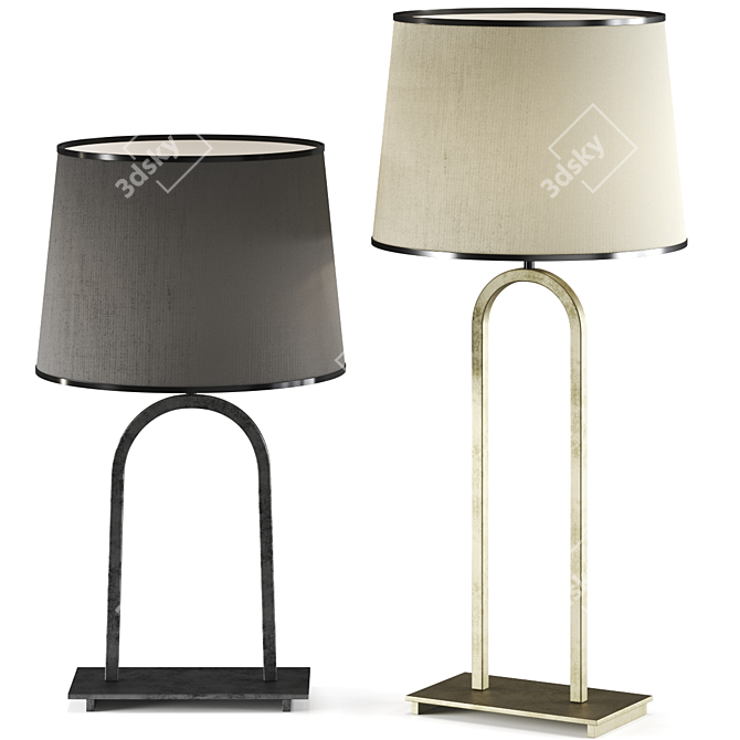 Sleek Haussmann Table Lamp: Classic Design, Modern Elegance 3D model image 1