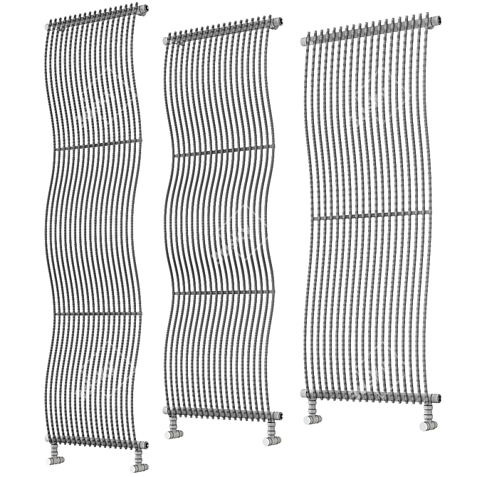 Joba Vertical Heated Towel Rail 3D model image 2