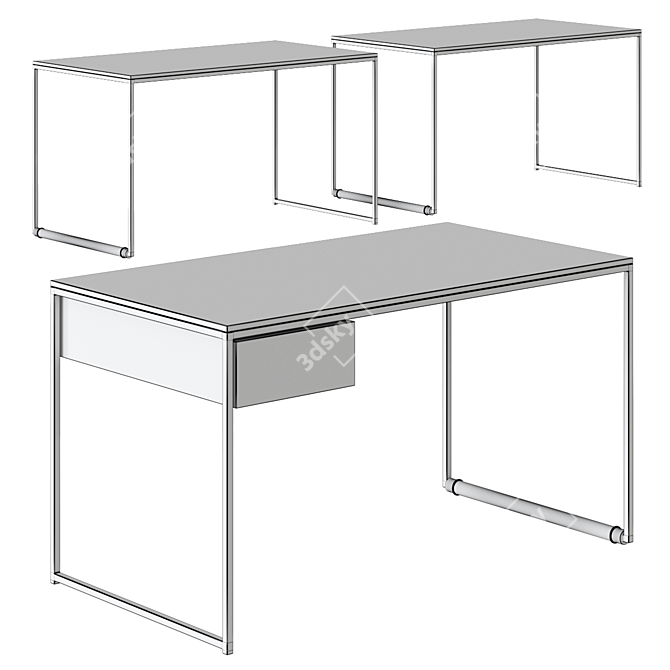Opinion Ciatti Macis Desk - Modern Design with Versatile Functionality 3D model image 2