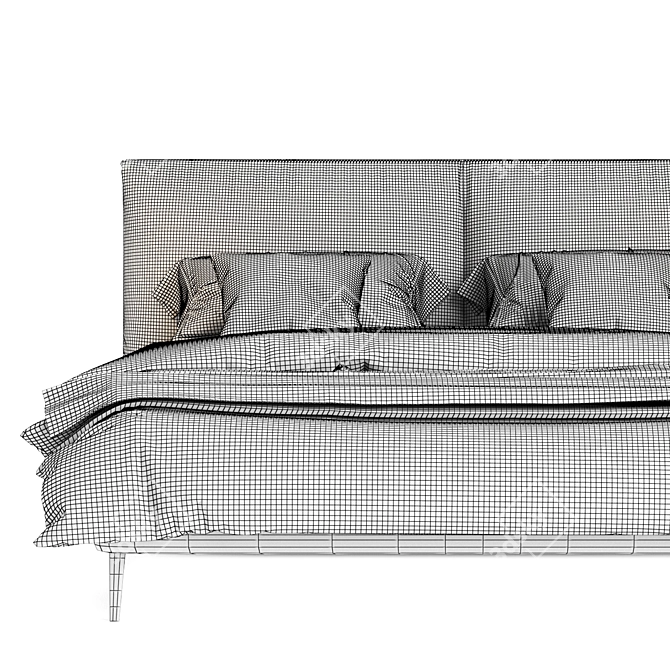 Luxurious Maxalto SELENA Bed 3D model image 3