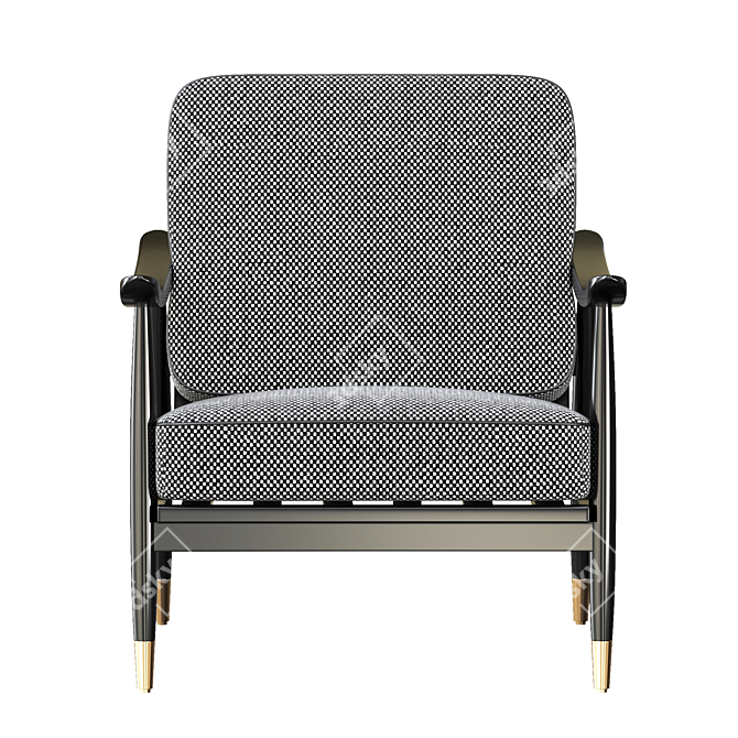 Kiara Contemporary Armchair 3D model image 3