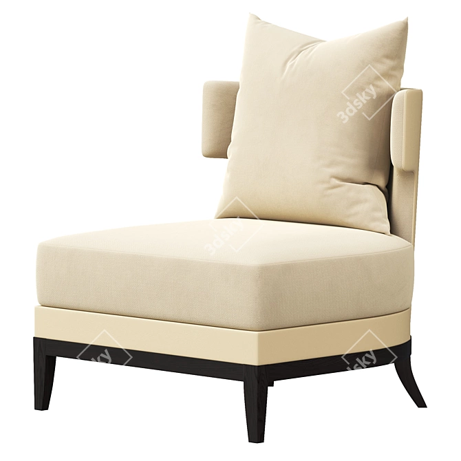 Luxury GOODWIN Armchair 3D model image 1