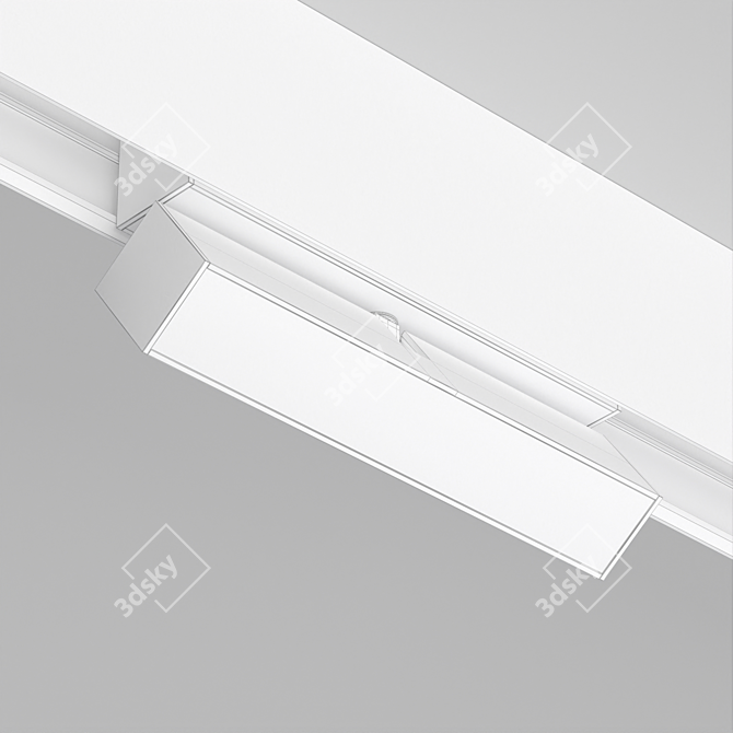 Lamp MAG-FLAT-FOLD-45-S205-6W Title: Compact Magnetic Track Lamp 3D model image 3