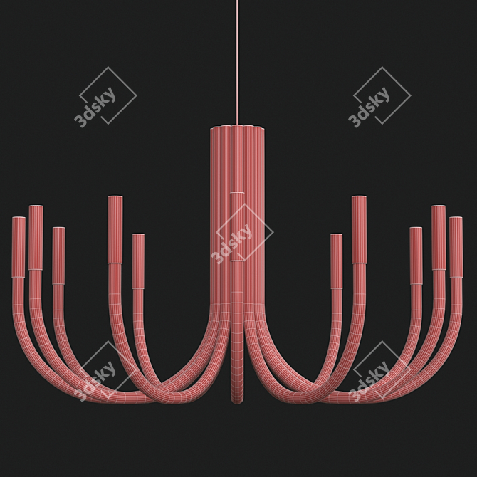 Elegant Laura Chandelier: Exquisite Lighting Solution 3D model image 3