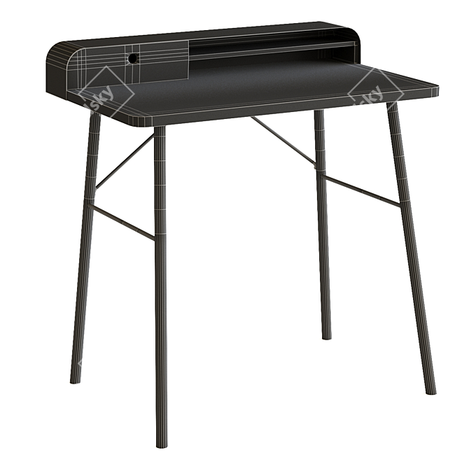 Sleek Jimi Bureau Desk: Modern Design & Smooth Functionality 3D model image 2