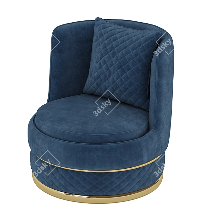 Elegant Mary Armchair: Stylish and Comfortable 3D model image 3