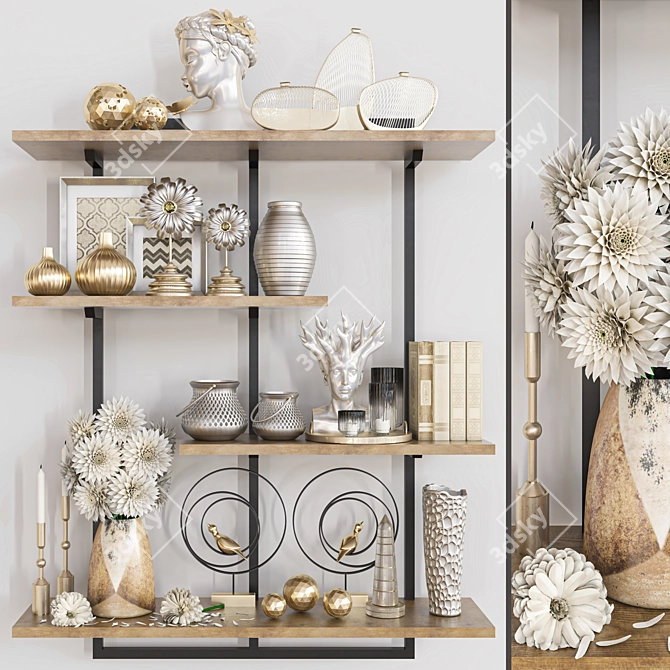 Elegant Decor Set: Vray Format 3D model image 1